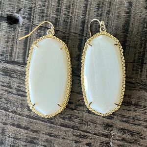 kendra Scott white earrings